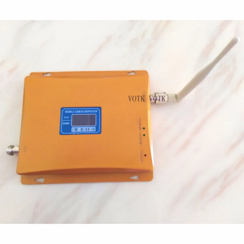 

VOTK GSM 3g signal repeater MOBILE GSM 3G SIGNAL BOOSTER CELL PHONE DUAL BAND GSM900MHZ WCDMA 2100MHZ SIGNAL AMPLIFIER BOOSTER