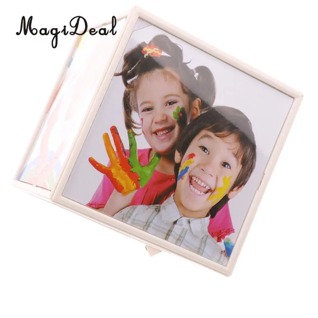Rotating Picture Frame Electronic Automatic Magically Revolving Multi 6 Photo Display Cube