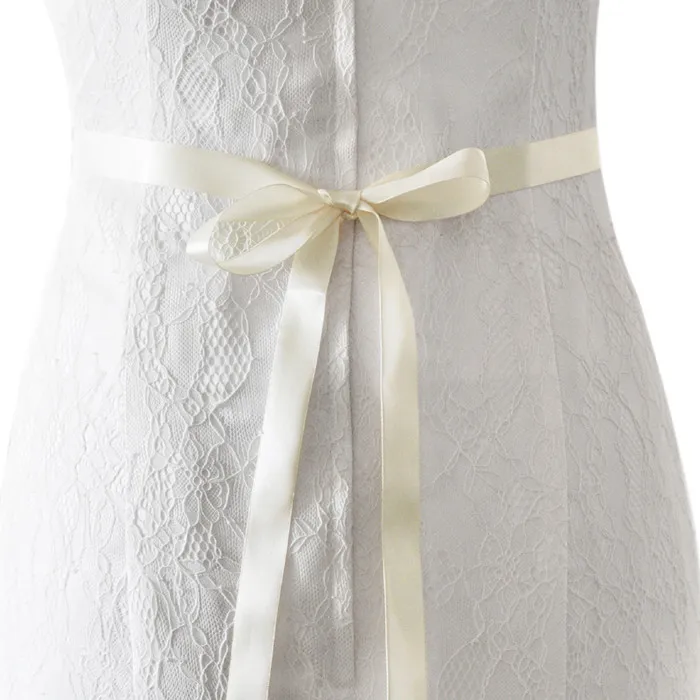 Ayicuthia ручная вышивка стразами свадебные пояса с украшениями в виде серебристых кристаллов Стразы ленты пояс невесты и лента для свадьбы Вечерние вечернее платье Y21 - Цвет: Ivory