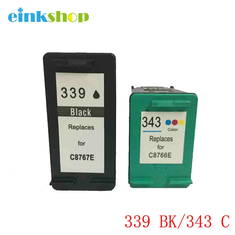 339 Refilled Ink Cartridge Replacement for HP 339 343 Deskjet