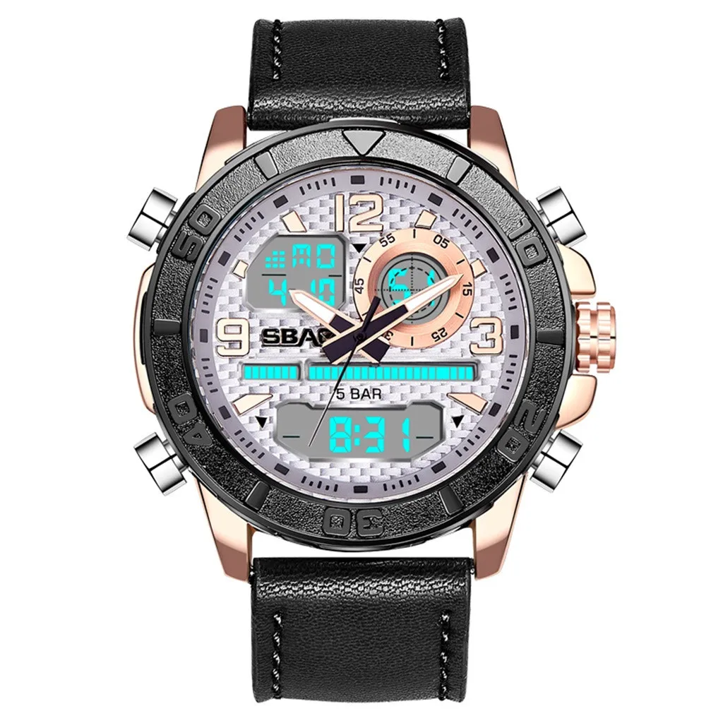 

2019 Men's Watch Waterproof Rotating Outer Disk Multi Function Electronic Watches Man Sports Watch montre homme-men