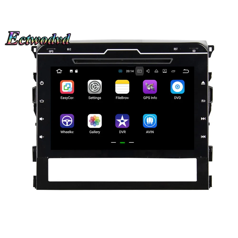 Perfect Ectwodvd Octa Core 4G RAM 64G ROM Android 9.0 Car Multimedia DVD Player GPS HeadUnit for Toyota Land Cruiser 2016 2017 2018- 17