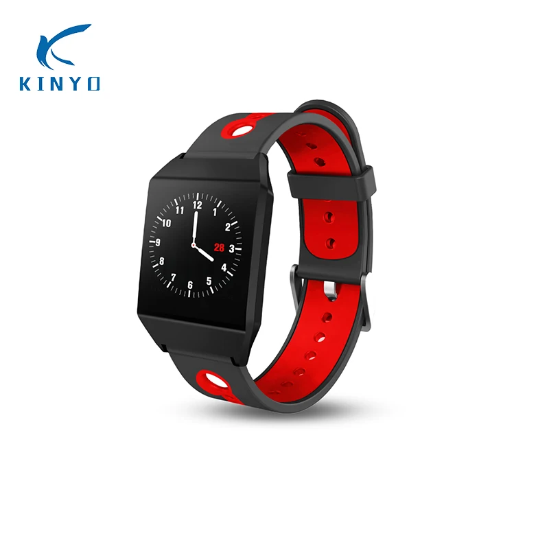 KINYO Smartband Heart Rate Sleep Monitor Bracelet Waterproof Bluetooth smartwatch sports tracking app GPS tracker pk mi band 3 4 |