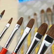 Отличная ручная работа 6 шт./компл. чистая влажная кисть для окрашивания волос акриловые краски гуашь художественные принадлежности студенческие канцелярские масляные краски кисти