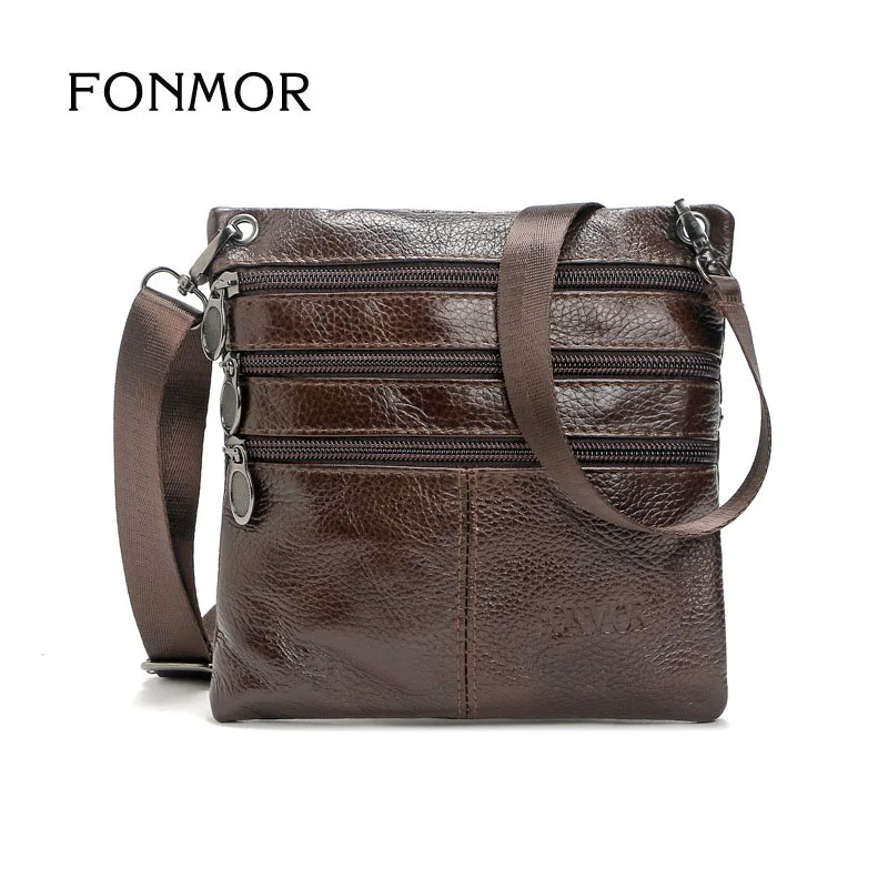 FONMOR جديد الرجال الصلبة حقيقي جلدي حقيبة ساعي خمر صغيرة عبر الجسم أكياس جلد طبيعي حقيبة كتف للرجل FONMOR جديد الرجال الصلبة حقيقي جلدي حقيبة ساعي خمر صغيرة عبر الجسم أكياس جلد طبيعي حقيبة كتف للرجل