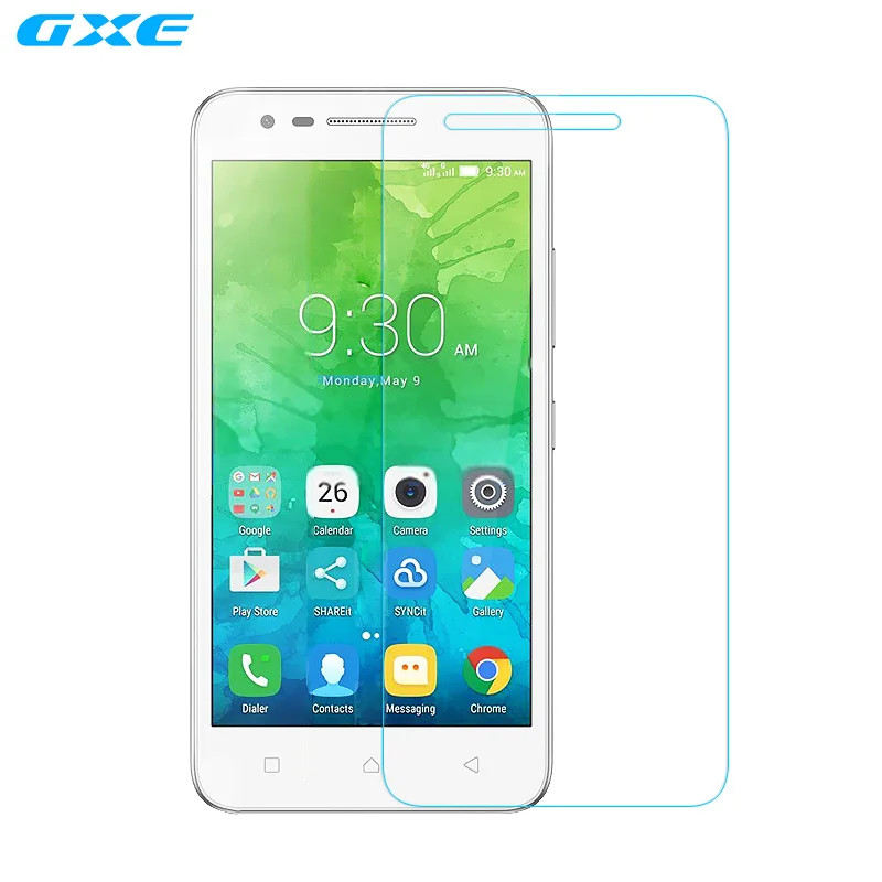 

GXE Front Membrane 2.5D Ultra-Thin High Quality Screen Protector Tempered Glass for Lenovo Vibe C2 K10a40 C2 Power 0.26MM Glass