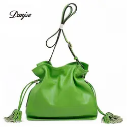 DANJUE, модная гарантия, женская сумка из натуральной кожи, милая Повседневная стильная сумка, шесть цветов, Мягкая Мини-женская сумка