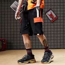 Aremomuwha брендовый хит Цвет! большой карман так же есть рабочие шорты Свободные Порты и разъёмы ветер скейтборд в стиле «хип-хоп» пять шорты SummerQX735