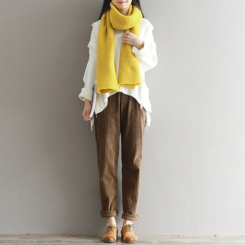 corduroy pants women's elastic waist