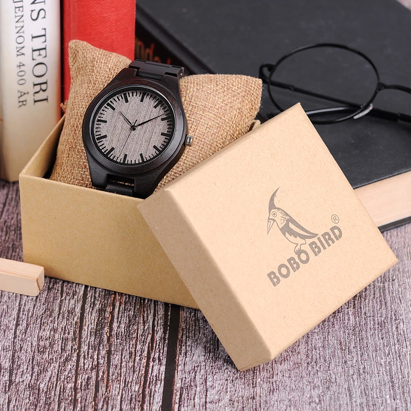 BOBO BIRD Retro Ebony Wood Watches Men High Quality Brand Designer Couples Watch L-O08 BOBO BIRD Retro Ebony Wood Watches Men High Quality Brand Designer Couples Watch L-O08