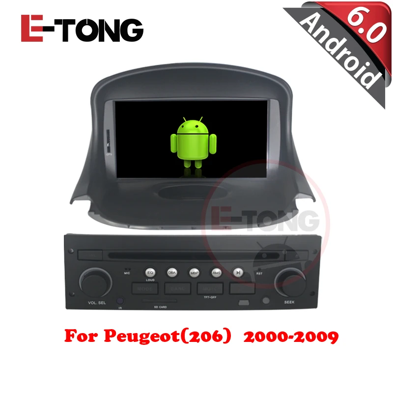 7 &quotHD 1024*600 Android 6.0 Автомобильный DVD GPS для Peugeot навигации Радио Wi Fi стерео 4 ядра|car dvd