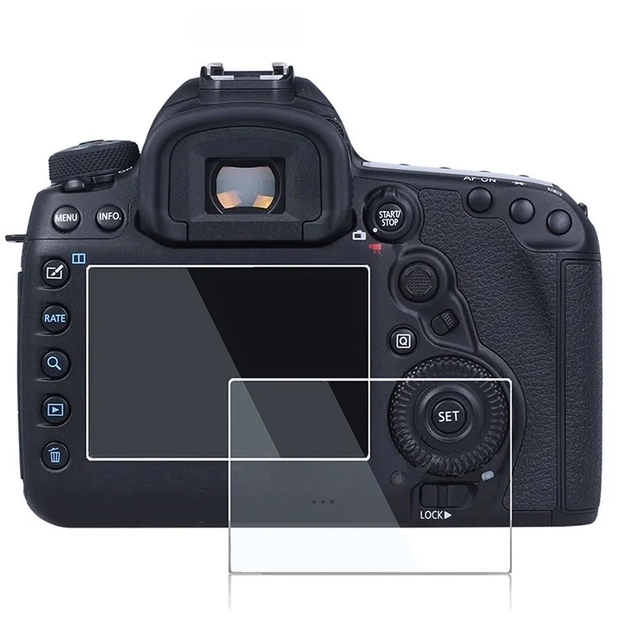 Tempered Glass screen Protector For Canon Camera LCD Screen Ultra Clear Protective Film guard 5D