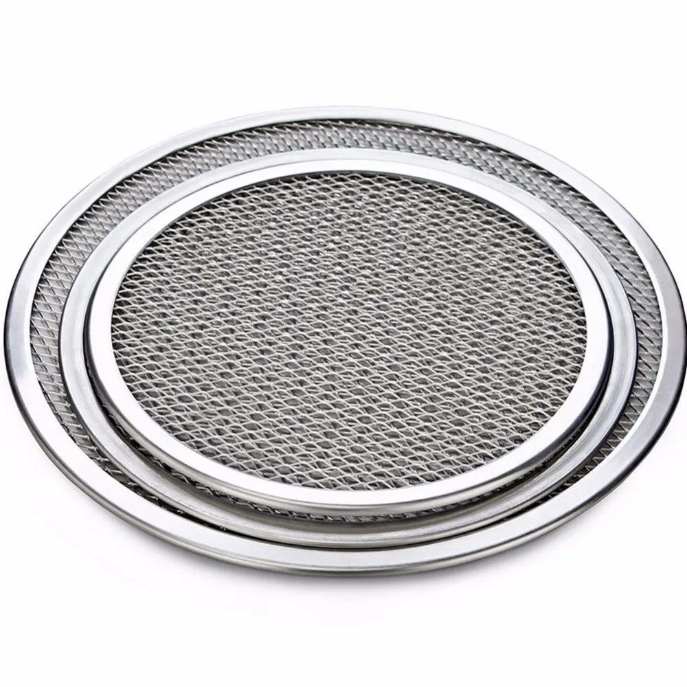 6-22 дюймов последняя алюминиевая плоская сетка для пиццы круглый противень для выпечки металлическая сетка для выпечки Кухонные инструменты жаропрочная посуда для пиццы кухонная посуда