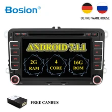 HD Android 7.1 Car DVD VW GPS Navigation Wifi+Bluetooth+Radio Autoradio 2 Din For Volkswagen GOLF 4 5 6 POLO PASSAT JETTA TIGUAN