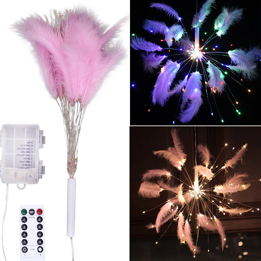 Feather Fireworks Lamp String Decoration Light String Outdoor Courtyard