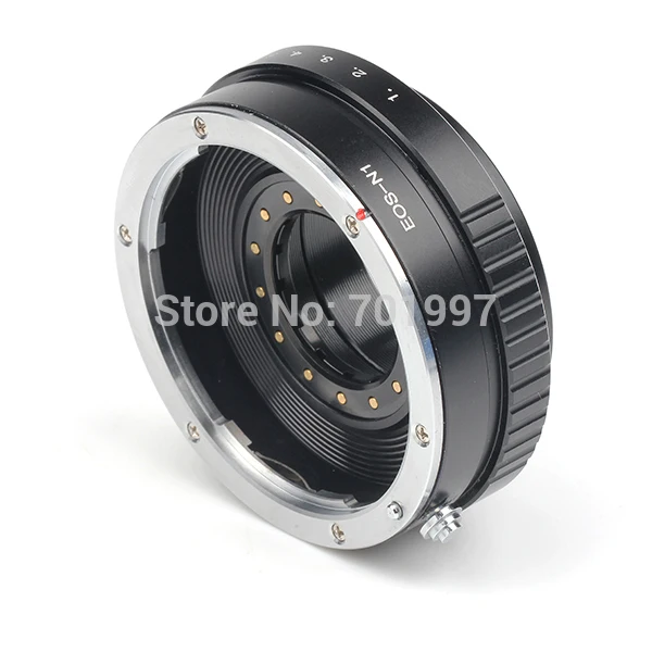 Adjust Aperturelens adapter Suit for Canon E/O/S EF EF-S mount Lens to Nikon 1 Camera  V1 J1