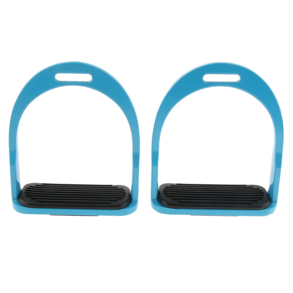 2019 2 Pairs Horse Saddle Aluminum Western Stirrups Tread Tack Men Women Riding Horse Riding Stirrups Body Protectors