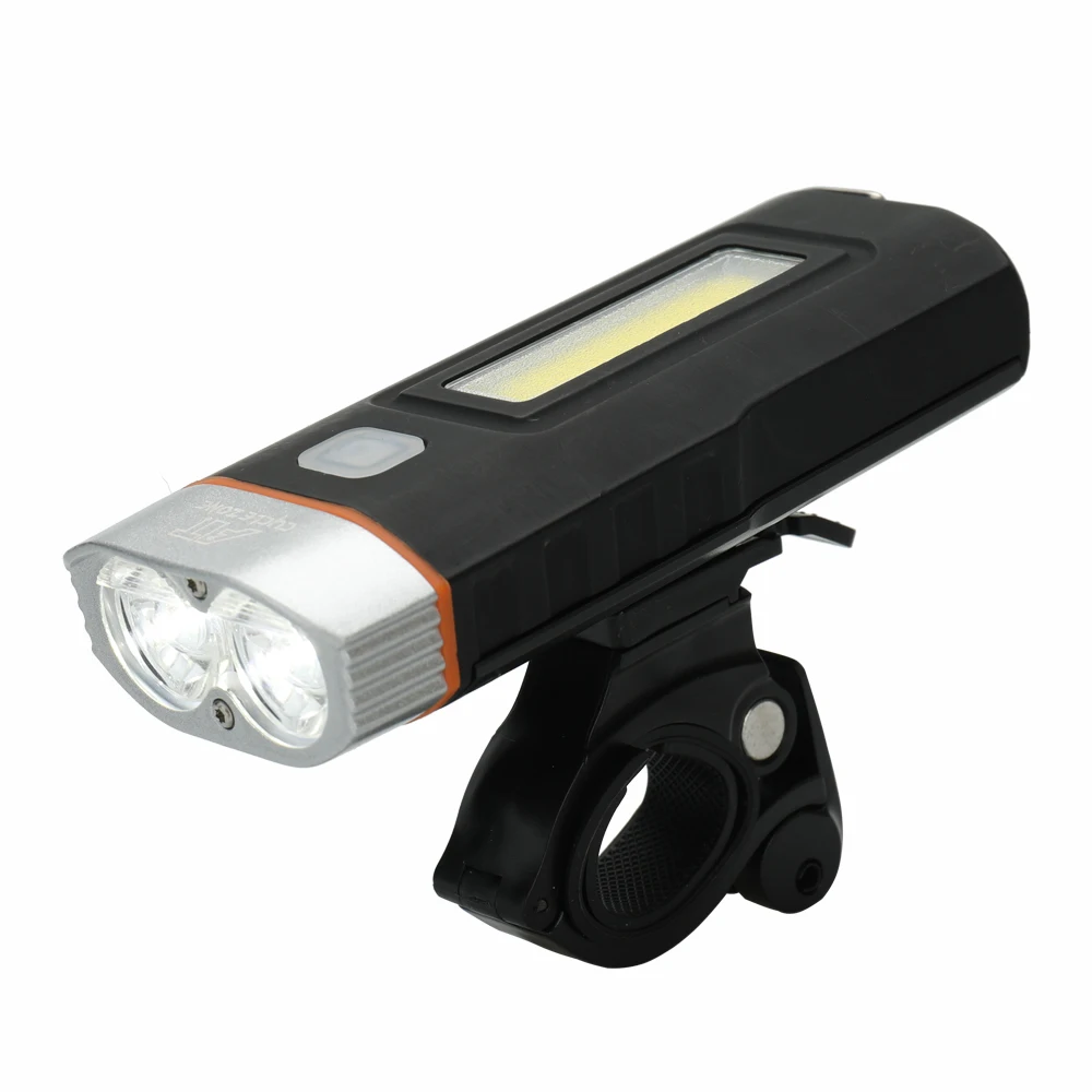 Double MTB Bike Light Super Bright USB Headlight and Rubine