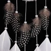 Indian White Dream Catcher Wall Car Hanging Decoration Silver Feather Core Bead Handmade Dreamcatcher 3
