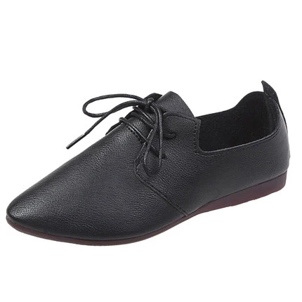 

neujge Office fashion trend shoes women spring 2019 new Korean version of the pointed wild flat peas shoes femal 4030