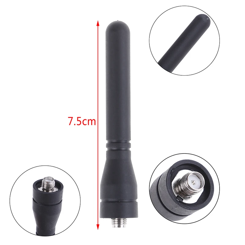 

1pc 7.5CM Single Band Walkie Talkie Gain Antenna Signal Extend Universal Portable Radio For Baofeng BF-888S