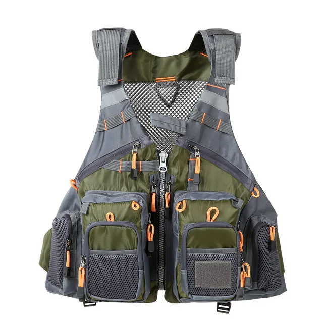 outdoor sport fishing vest men vest respiratory utility fish vest no foam Buy foam can be used as a life jacket 3
