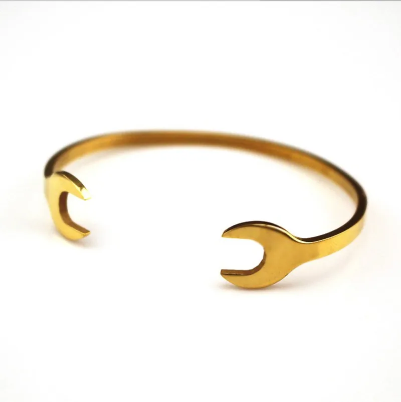 steel hot new act the role ofing is tasted the original popular logo R retro nostalgia locomotive double-headed wrench bracelet