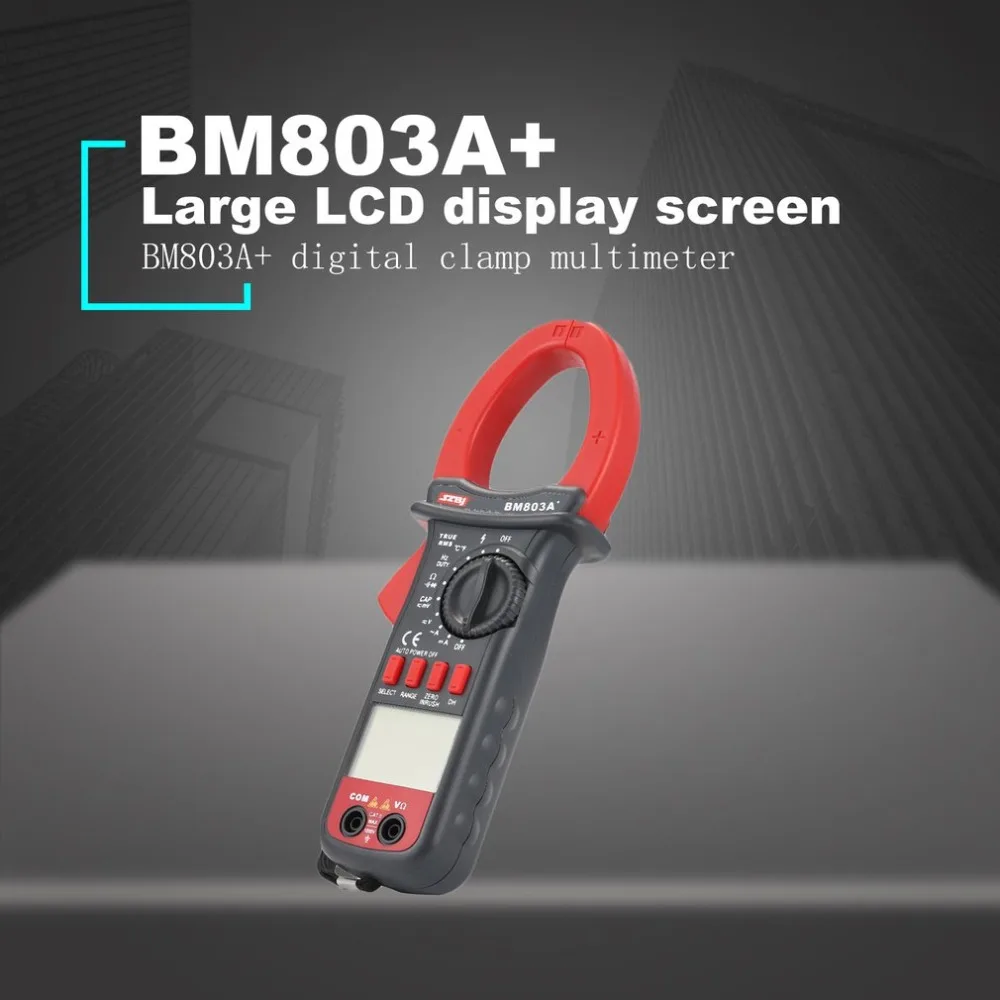 SZBJ BM803A + 3999 отсчетов Цифровой мультиметр зажим AC/DC Напряжение Ток Tapacitor частота