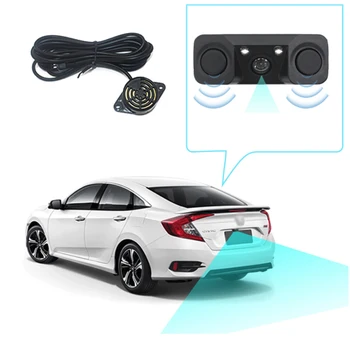 

3 In 1 Car Night Vision Rear View Camera Radar Parking Sensor 170 Degree View Angle IP67 Waterproof with Buzzer