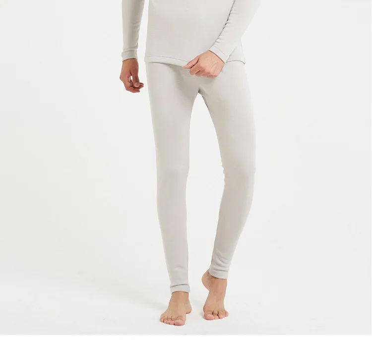 Silk thermal underwear men's trousers silk velvet thick autumn and