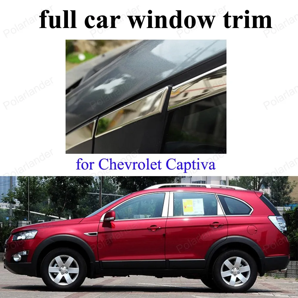 

Auto Accessories Full Window Trim Decoration Strips For C-hevrolet C-aptiva Stainless Steel Car Styling