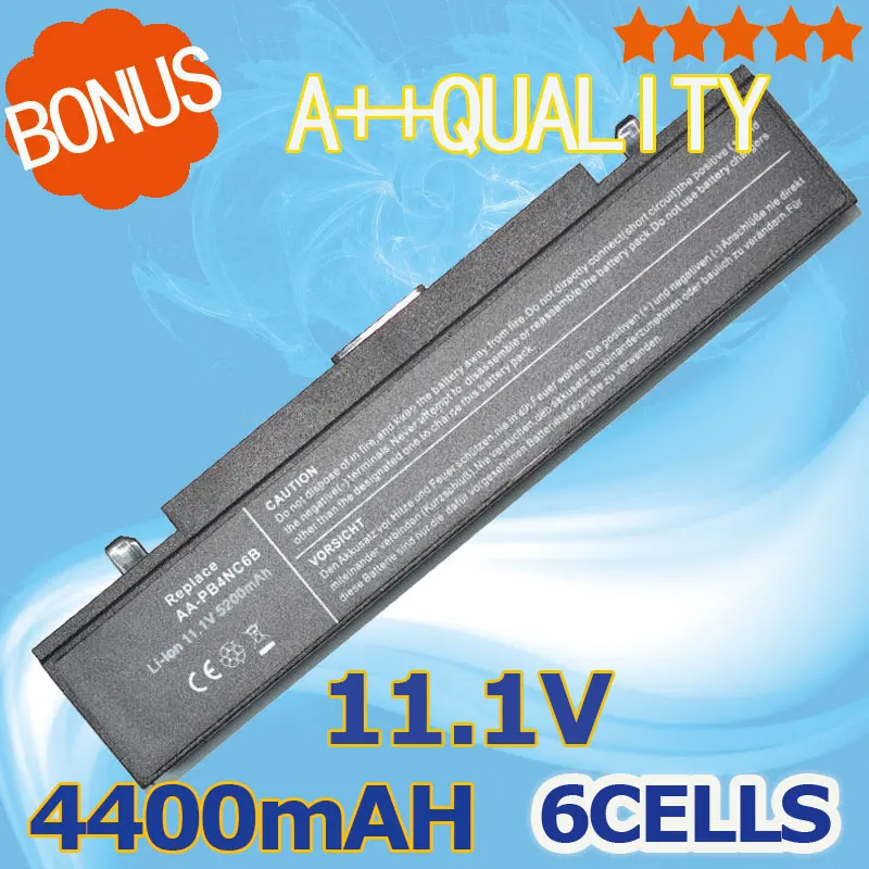 Аккумулятор 4400 мАч для SamSung AA-PB6NC6B AA-PB2NC6B NP-P50 NP-P60 R40 NP-R65 NP-R70 P210 P460 P50 P560 P60 Q210 Q320 X460 NP-X60