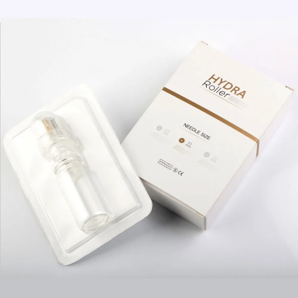 

64 Micro Needle Roller Hydra Titanium Tip Derma Needles Skin Maquillage Facial Anti Aging Bottle Roller Serum Injection Reusable