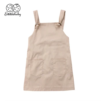 

Cute Toddler Kids Baby Girl Clothes Princess Party Summer Strap Dress Tops 1-5 Y