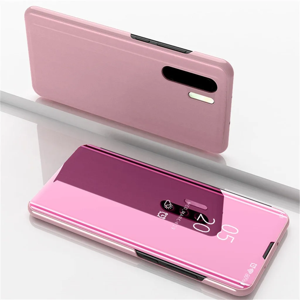P30 Pro Умный зеркальный кожаный чехол для huawei P30 P30Pro чехол для телефона huawei P30 6,1 дюймов для huawei P30 Pro6.47 дюймов - Цвет: P30 Pro