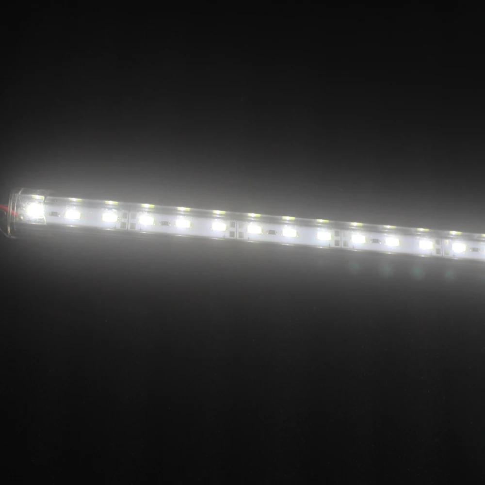 5 шт. 50 см DC12V SMD 5630/5730 светодиодный светильник с жесткой светодиодной полосой+ крышка из поликарбоната светодиодный светильник(теплый белый/холодный белый