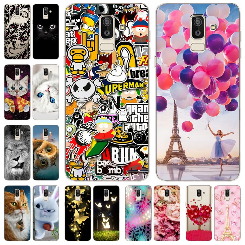 

For Samsung Galaxy J8 J6 J4 2018 A6 A8 Case Cute Silicone Cover For Samsung A J 6 8 4 2018 600 810 400 530 F Phone Cases Coque