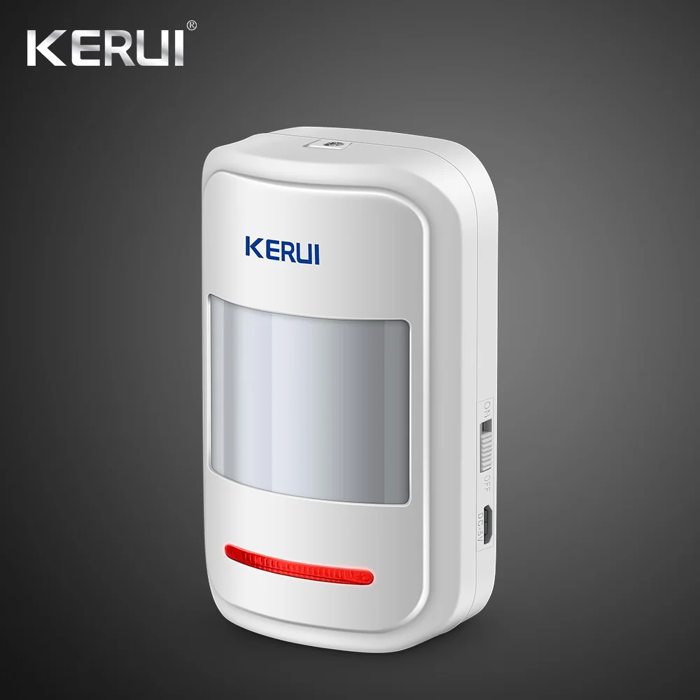 KERUI W18 WIFI GSM SMS hogar sistema de alarma antirrobo cortina Sensor de movimiento inalámbrico sirena Solar cámara interior IP