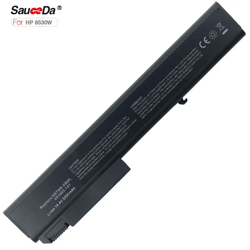 

sauceda 8 cells 14.4V 5200mAh laptop battery for HP 8530W KU533AA HSTNN-LB60 EliteBook 8530 8540 8730 8740 ProBook 6545b bateria