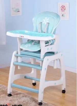 

Free shipping multi-function children eat chair. The baby chair. Distribution castor