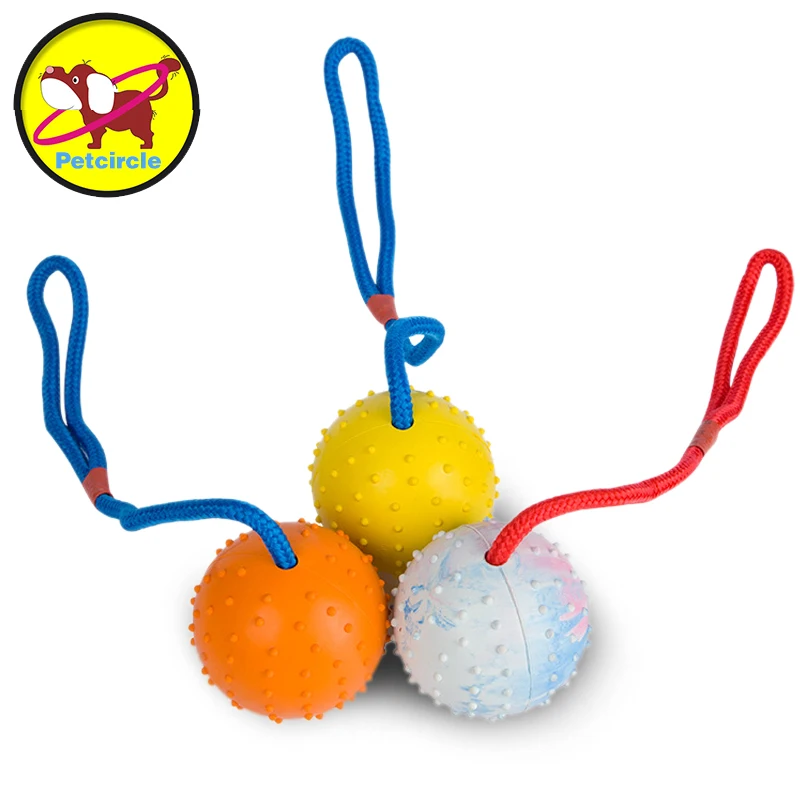 Petcircle Knot Dog Toy Natural Non Toxic Rubber Balls Dog Toys for