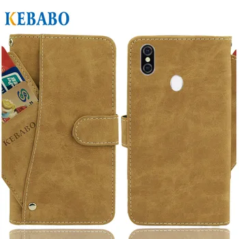 

Vintage Leather Wallet Ulefone X Case 5.85" Luxury 3 Front Card Slots Cover Magnet Stand Phone Protective Bags