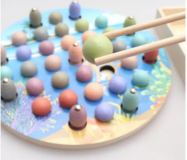 Горячая новинка детские Ранние развивающие игрушки клип бусины Рыбалка многофункциональная обучающая игрушка для детей Монтессори
