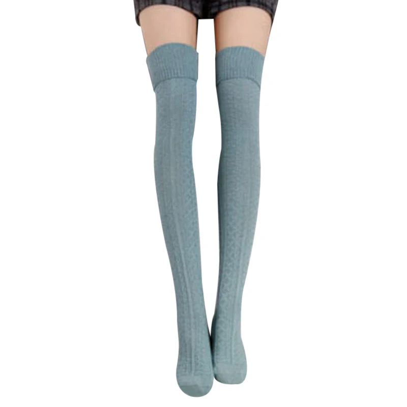 2017 Winter Womens Stay Up Stockings Over The Knee Medias Plus Size