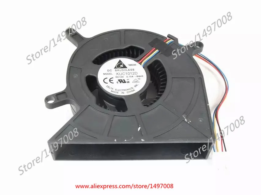 Delta Electronics KUC1012D BQ46 DC 12V 0.75A 4 проводной Сервер вентилятор охлаждения|blower fan|12v dc blower