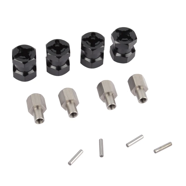 Best Price RC Crawler 1/10 Aluminum Alloy 12mm Wheel Hub Hex Drive Adaptor Adapter 15MM Extension Adaptor For RC SCX10 WRAITH 90046
