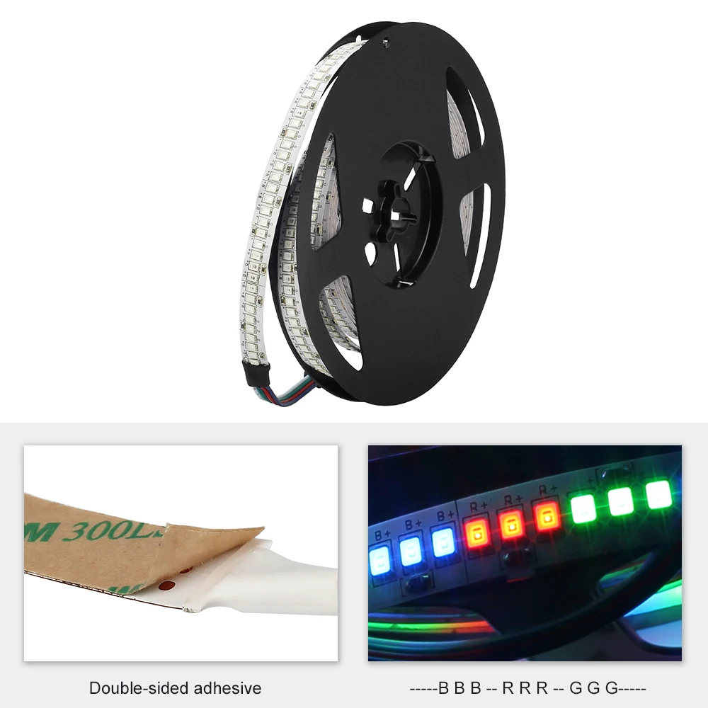 Светодиодная лента 12 В постоянного тока 2835 SMD 240 светодиодов/м 5 м/рулон супер