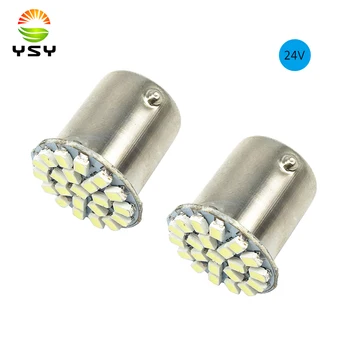 

YSY 100PCS 24V DC 1206 22 SMD 1156 BA15S p21w 1157 BAY15D S25 Socket Car Turn Signal Light White Blue Yellow Red Car Styling