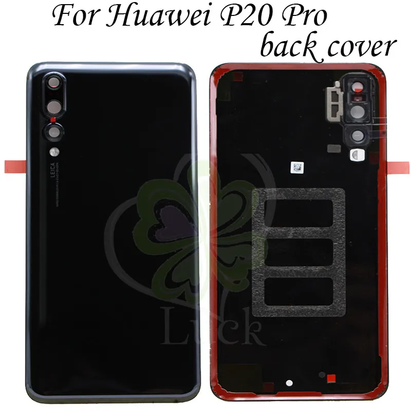 6," для huawei P20 Pro задняя крышка батарейного отсека задняя дверь корпус стеклянная панель Замена+ объектив камеры P20 Pro задняя крышка
