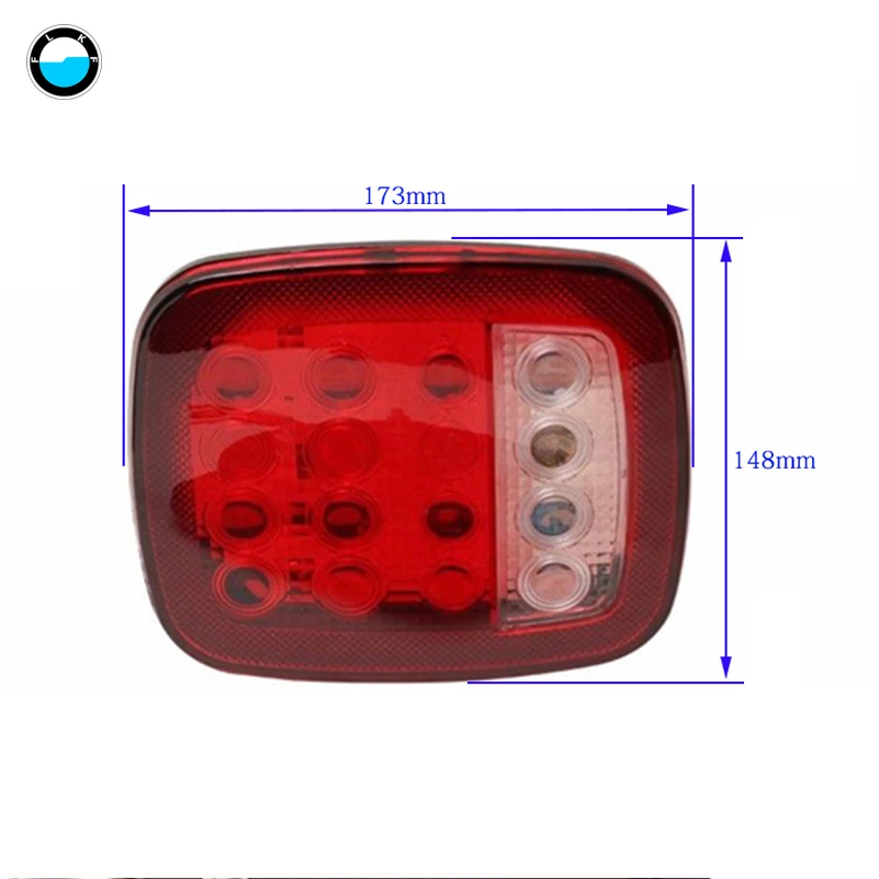 1 пара водонепроницаемый грузовик прицеп задний светильник Кемпер индикатор автомобильный Грузовик задний светильник для прицепа караваны UTE Campers ATV лодки